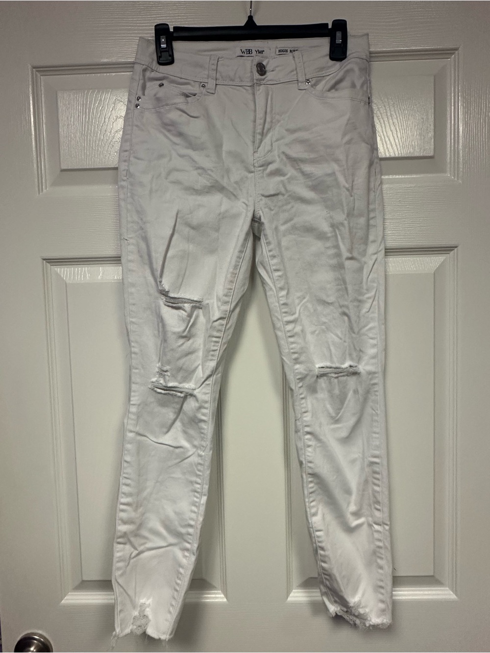 WBB YMI High-Rise White Jeans
